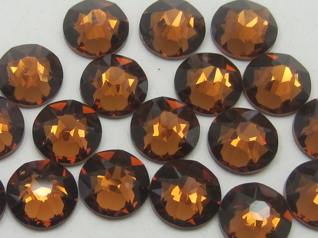 1 Gross 7ss SMOKED TOPAZ (maxima) FLATBACK PRECIOSA Rhinestones